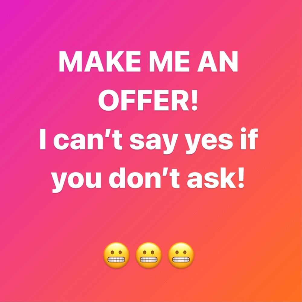 make me an offer! I want to down size! 😬